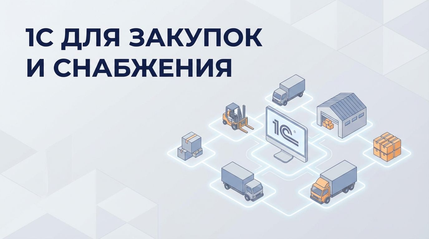 1С для закупок и снабжения: как автоматизировать рутину и сократить издержки на 30%