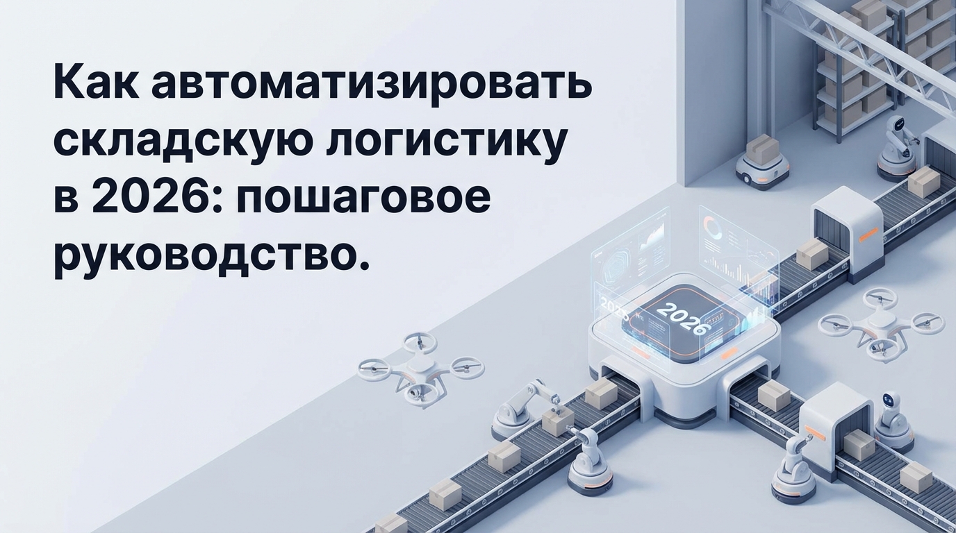 Автоматизация склада 2026: пошаговое руководство от ТСД до роботов