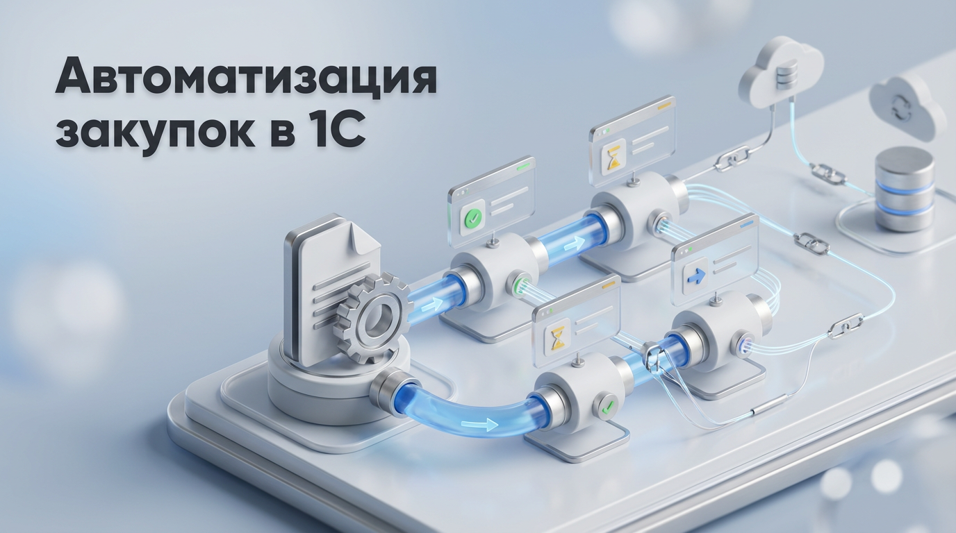 Автоматизация закупок в 1С: внедрение без остановки работы