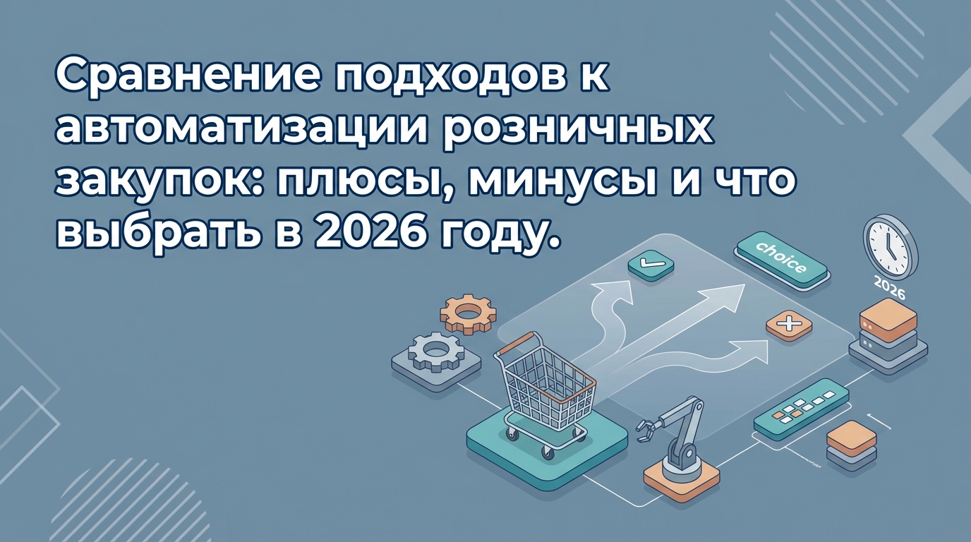 Автоматизация закупок в ритейле 2026: Сравнение 4-х подходов и как выбрать лучший