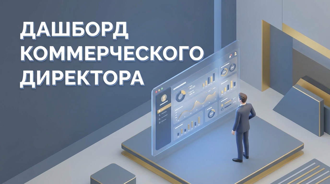 Дашборд коммерческого директора: аналитика продаж, KPI и управление закупками