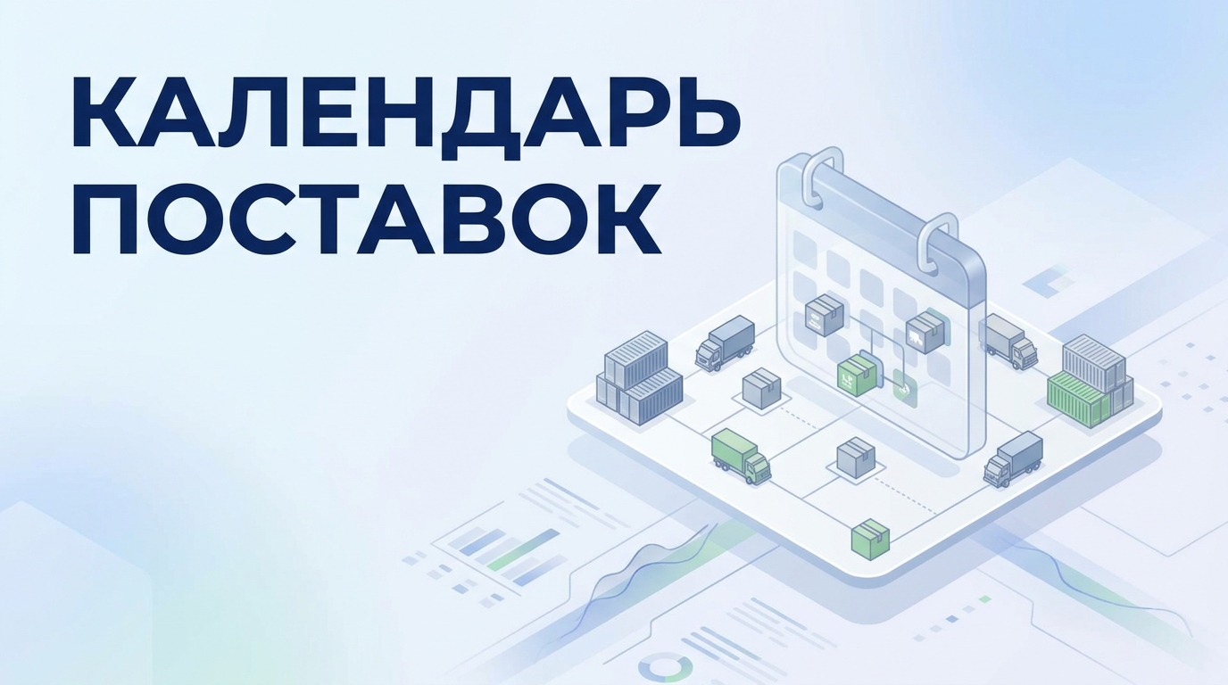 Как собрать календарь поставок: окна поставщик→РЦ и РЦ→магазин