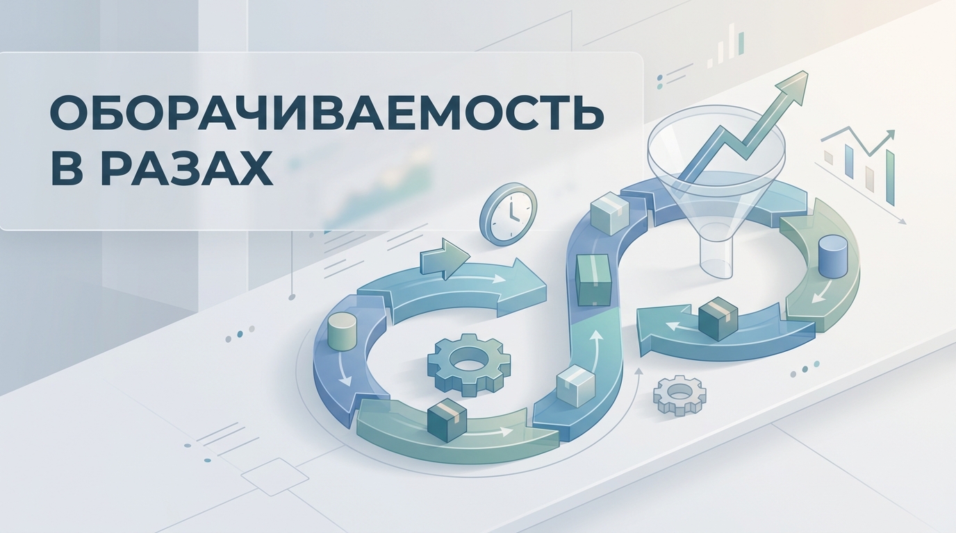 Оборачиваемость в разах: формула коэффициента и чтение в рознице