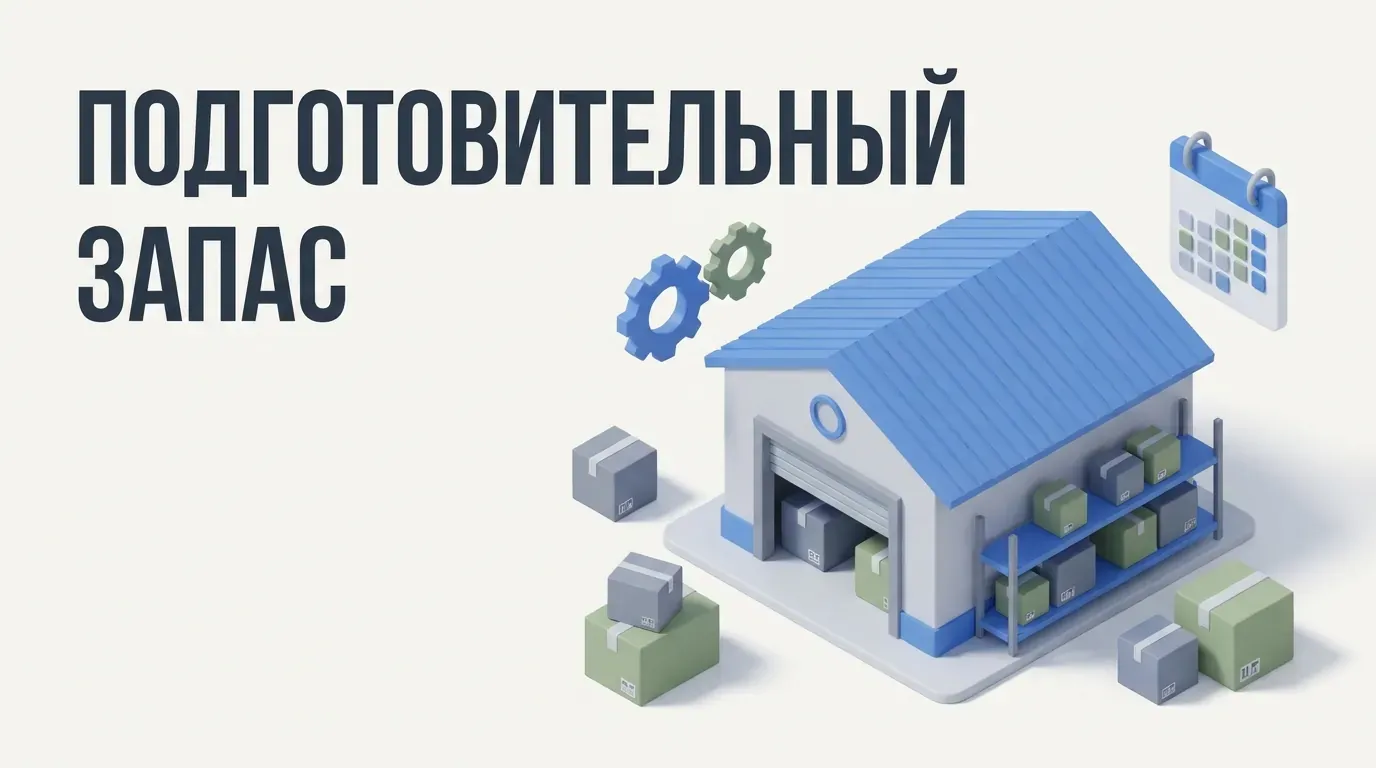 Подготовительный запас в рознице: дни приёмки до полки