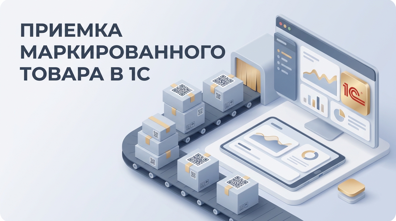 Приемка маркированного товара в 1С: пошаговая инструкция и правила