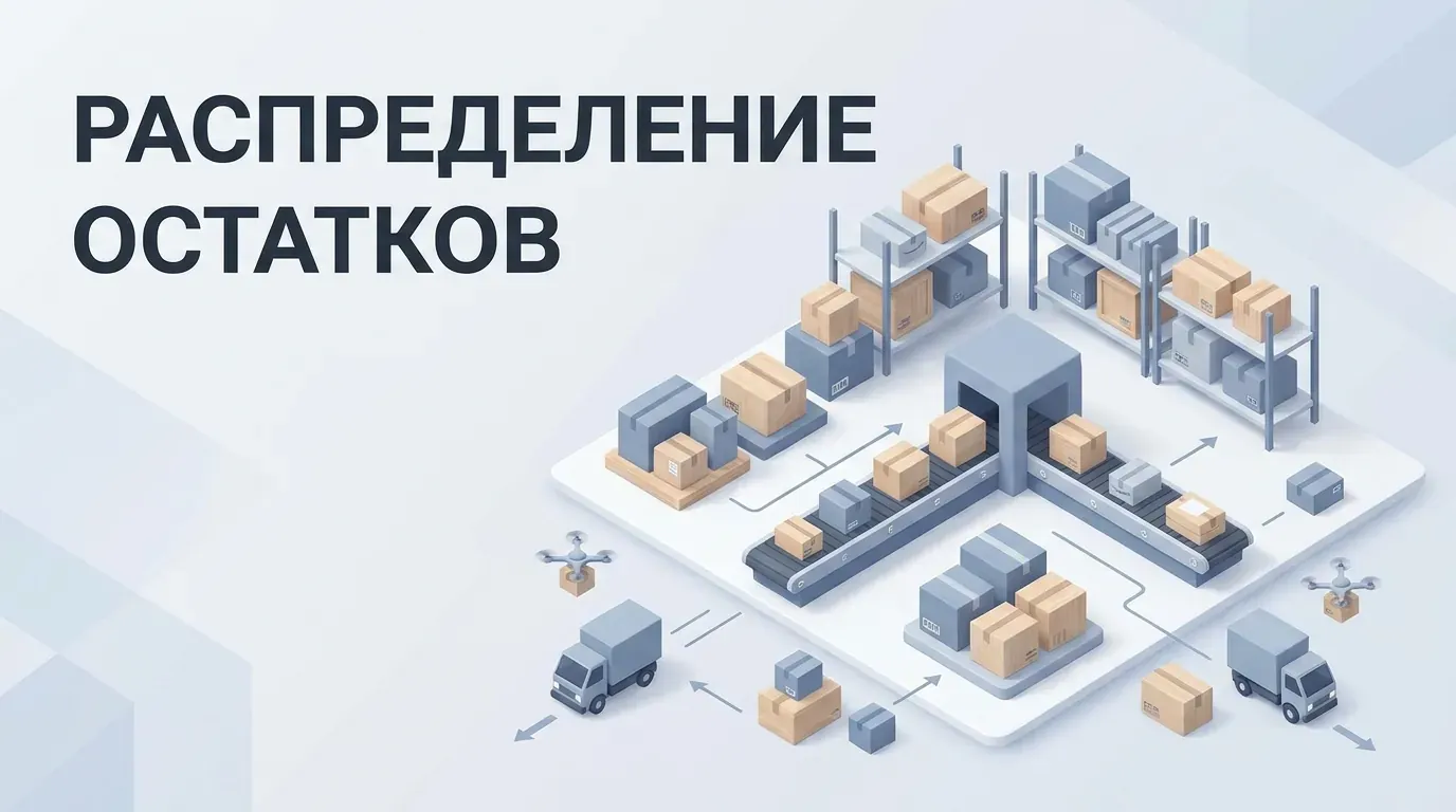 Распределение остатков с РЦ: две целые к отгрузке и остаток