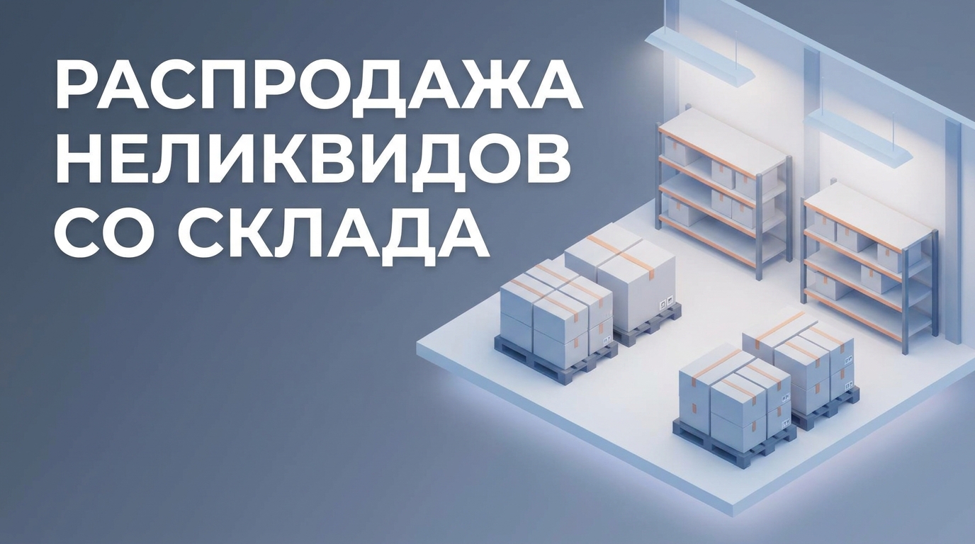 Распродажа неликвидов со склада: возврат оборотных средств и оптимизация