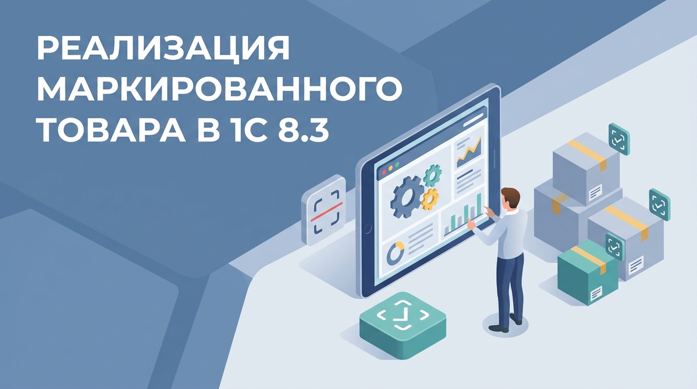 Реализация маркированного товара в 1С 8.3: учет, ЭДО и чеки