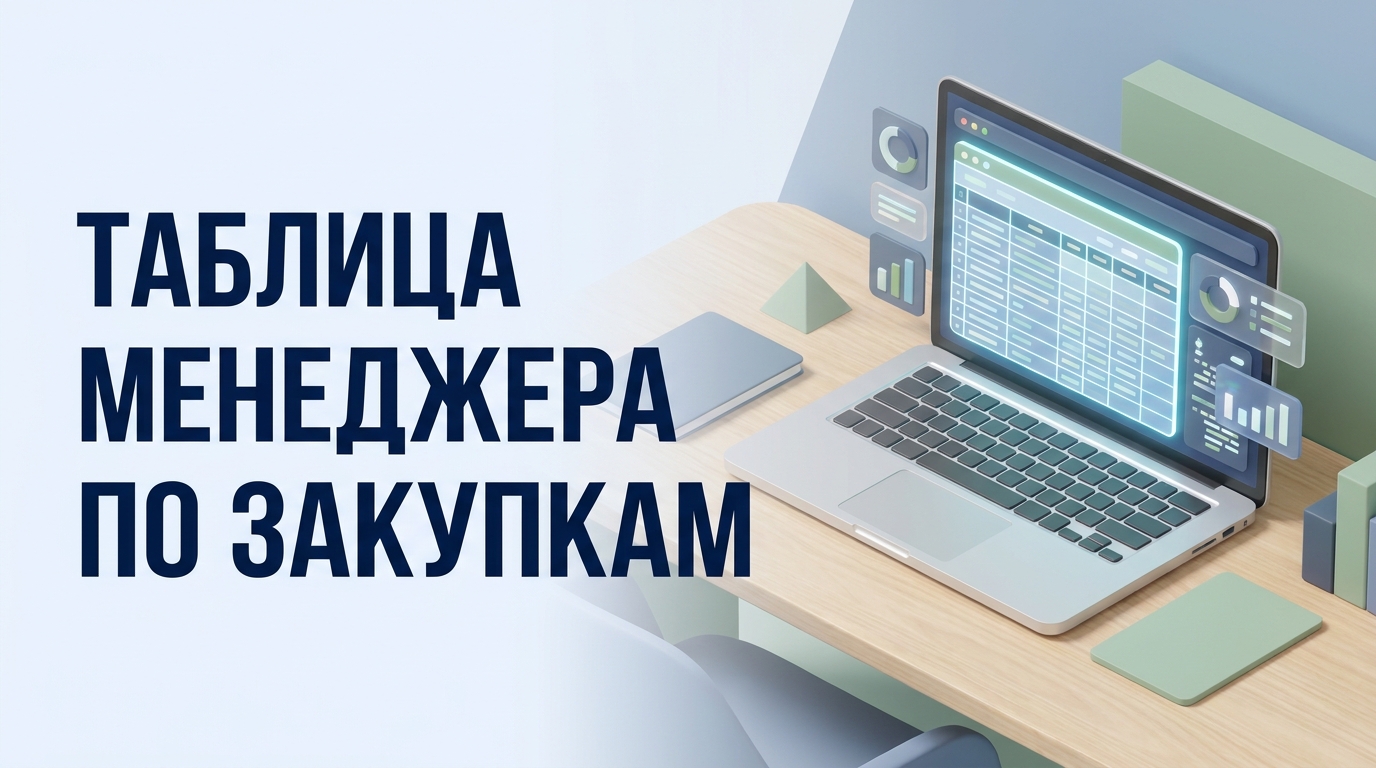Таблица менеджера по закупкам: управление запасами и расчеты