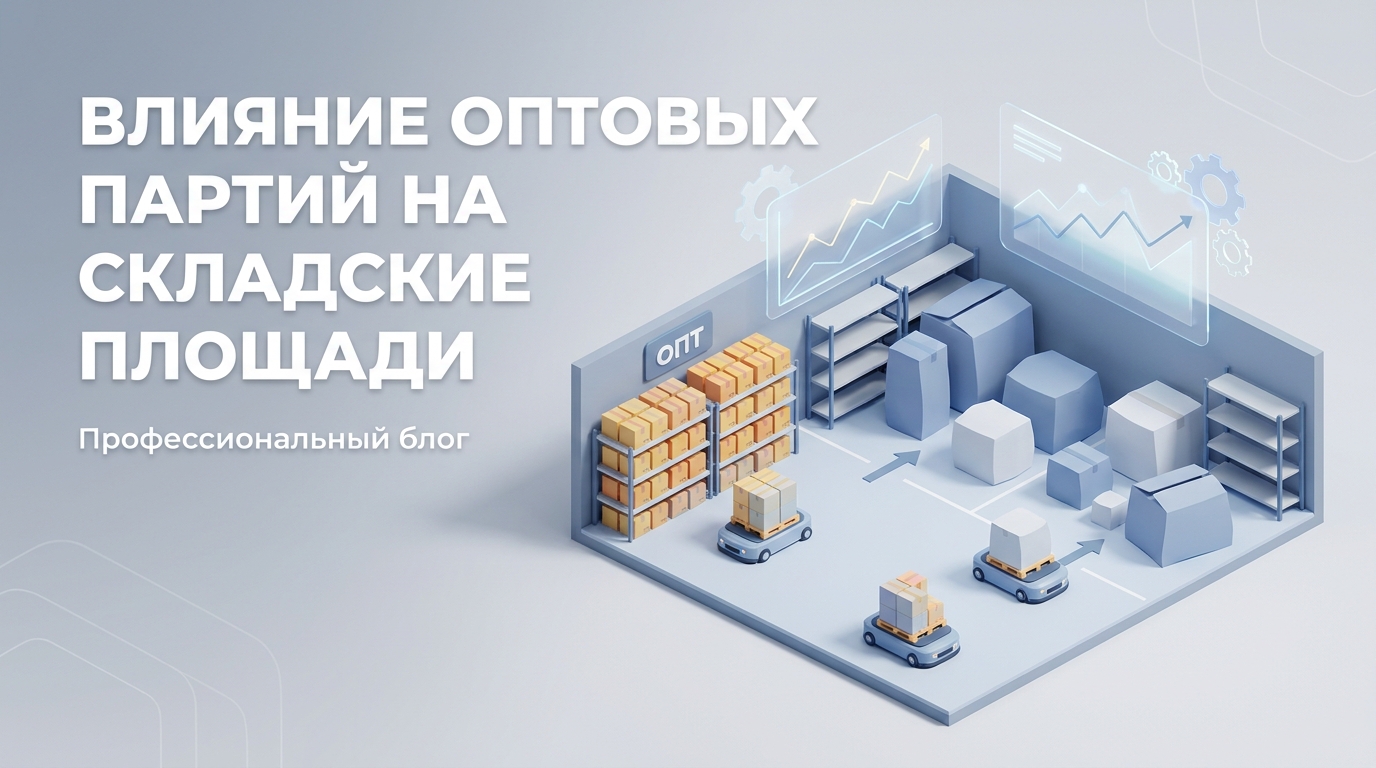 Влияние оптовых партий на складские площади: расчет вместимости и нормирование запасов